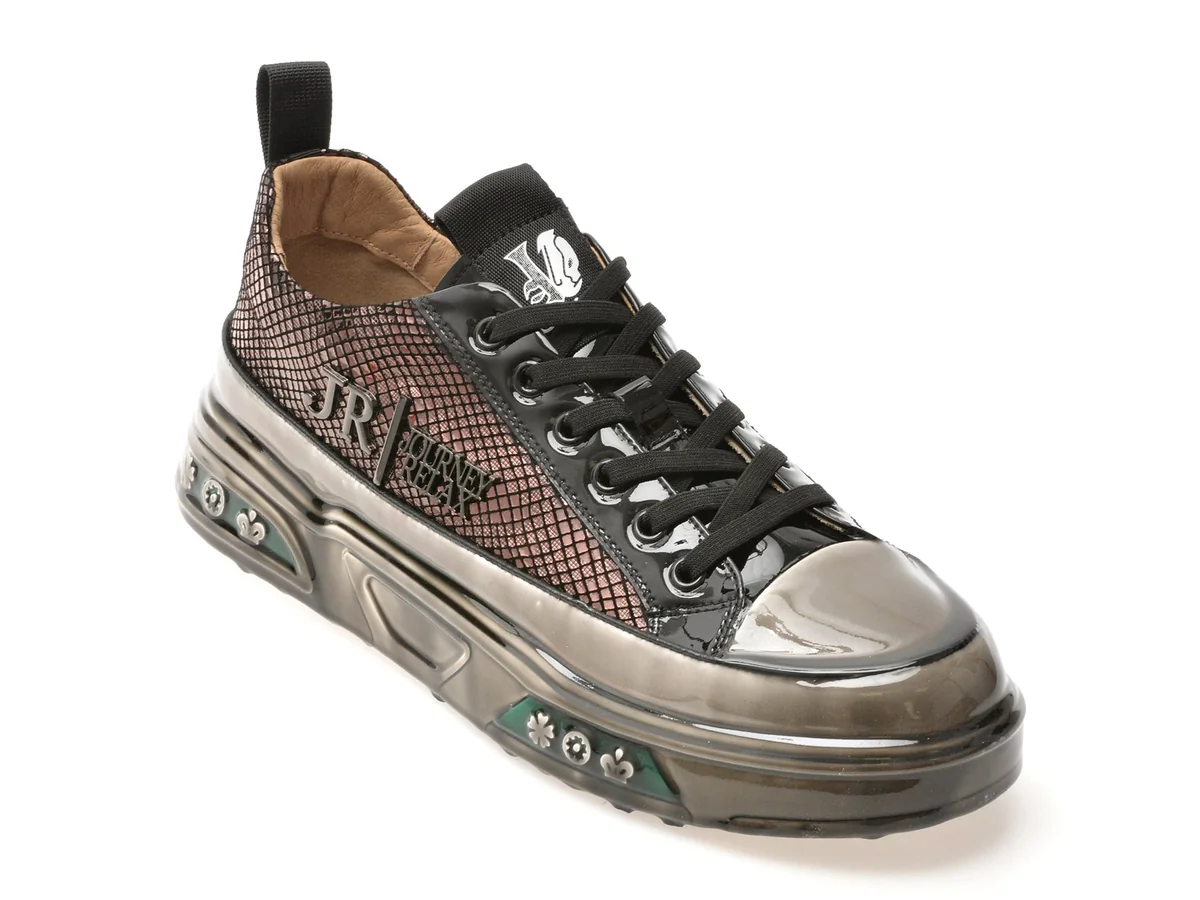 Pantofi Sport Gryxx Negri, 8005, Din Piele Naturală