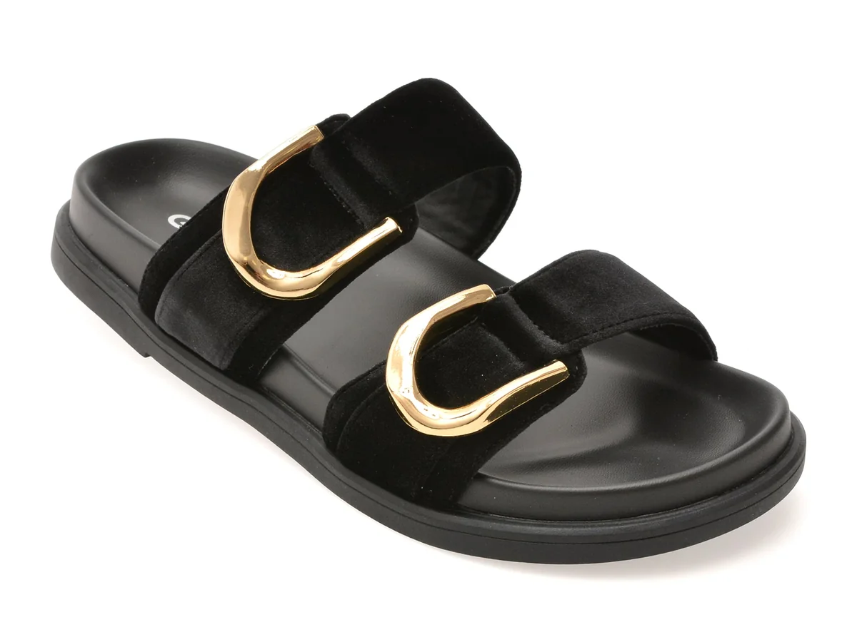 Papuci Gryxx Negri, 3082, Din Material Textil