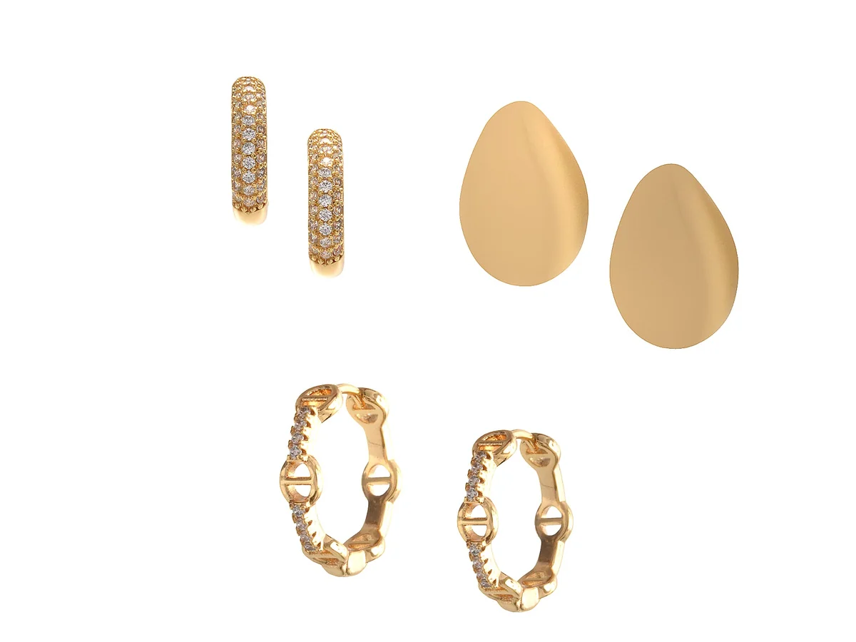 Cercei Aldo Aurii, SOPHIIAA 972, Din Metal