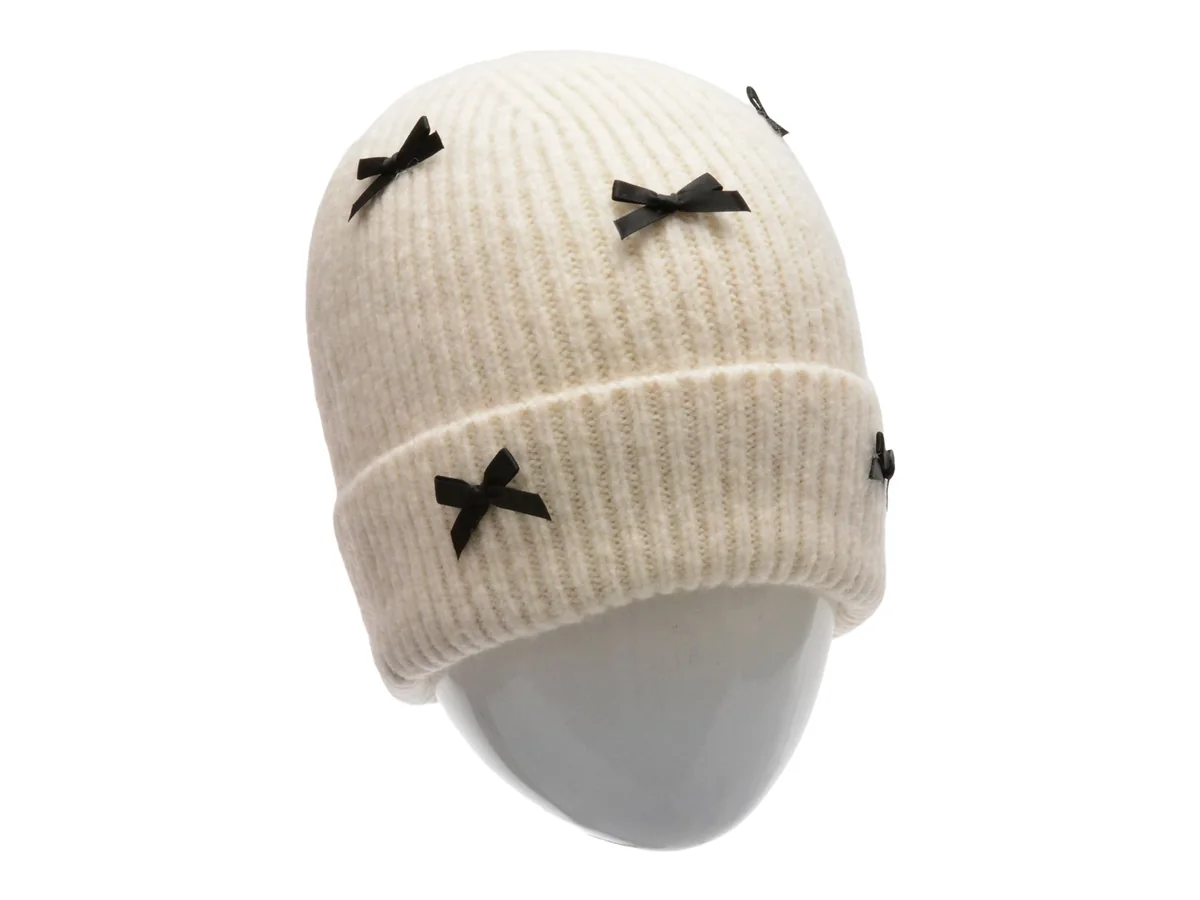 Caciula Aldo Alb-Neagra, Bowlerette 122, Din Material Textil