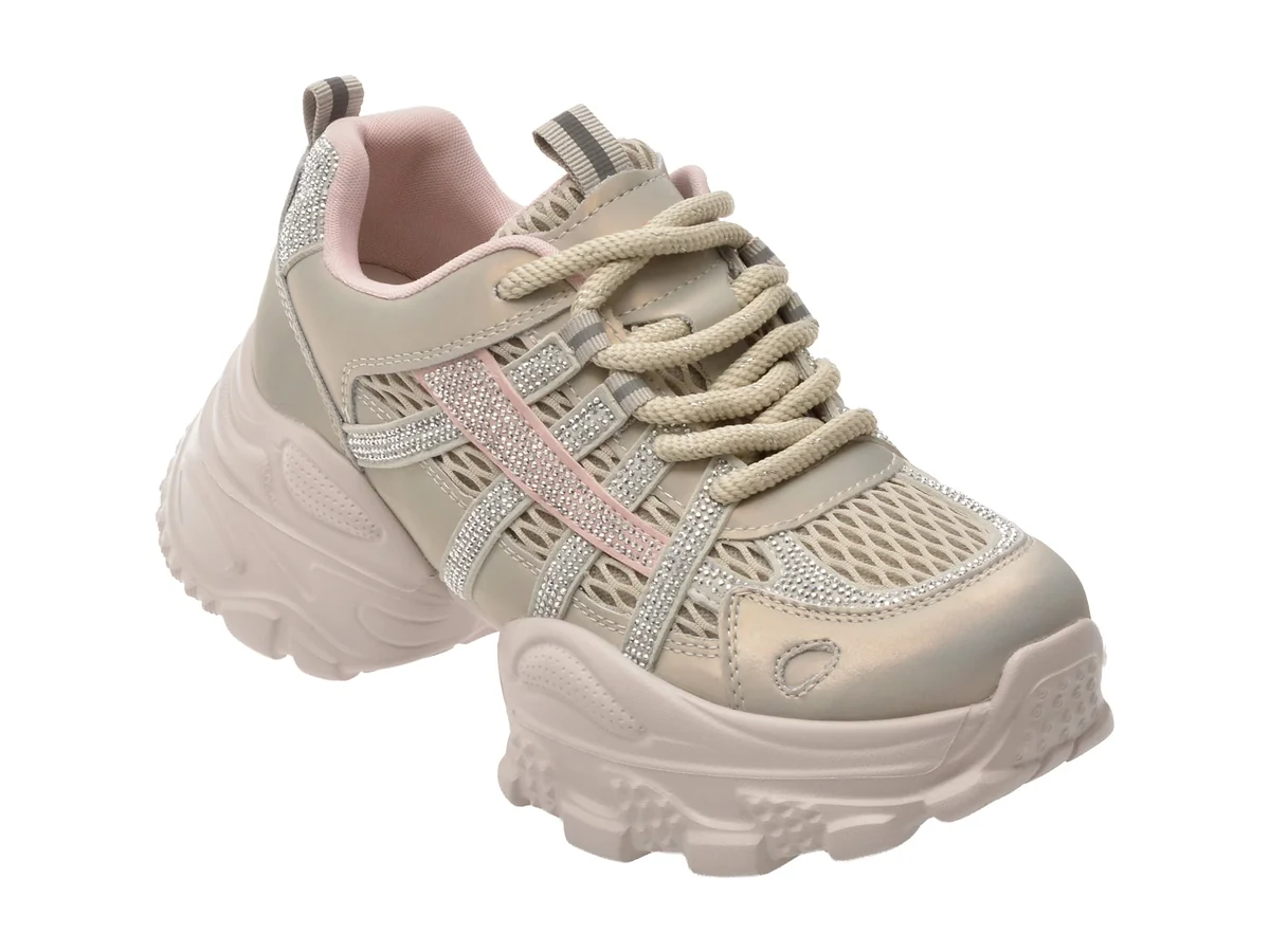 Pantofi Sport Flavia Passini Nude, 2056, Din Material Textil Și Piele Naturală
