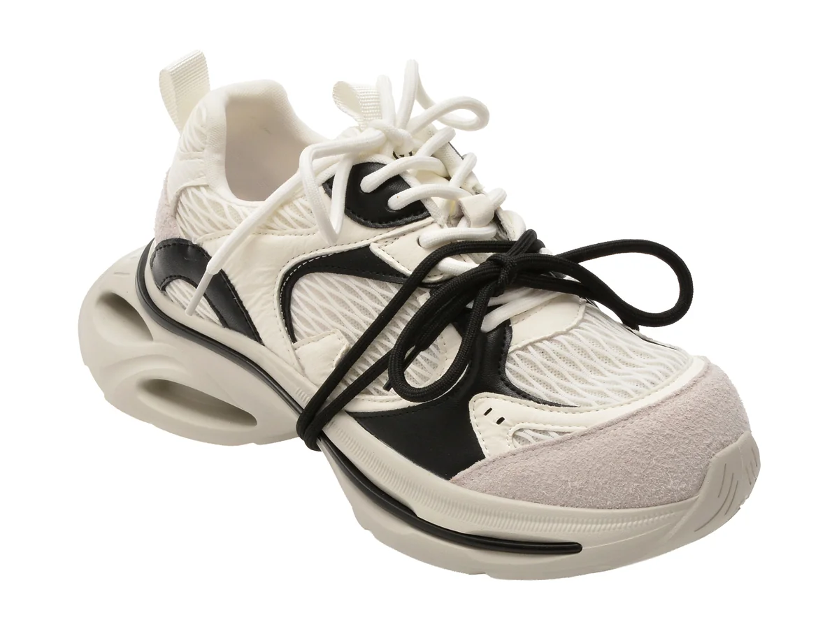 Pantofi Sport Gryxx Alb-Negru 109 Din Material Textil