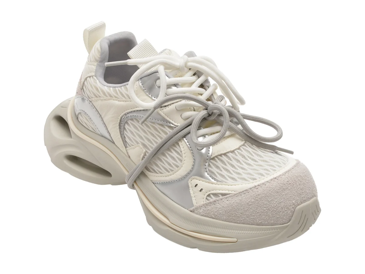 Pantofi Sport Gryxx Argintii, 109, Din Material Textil