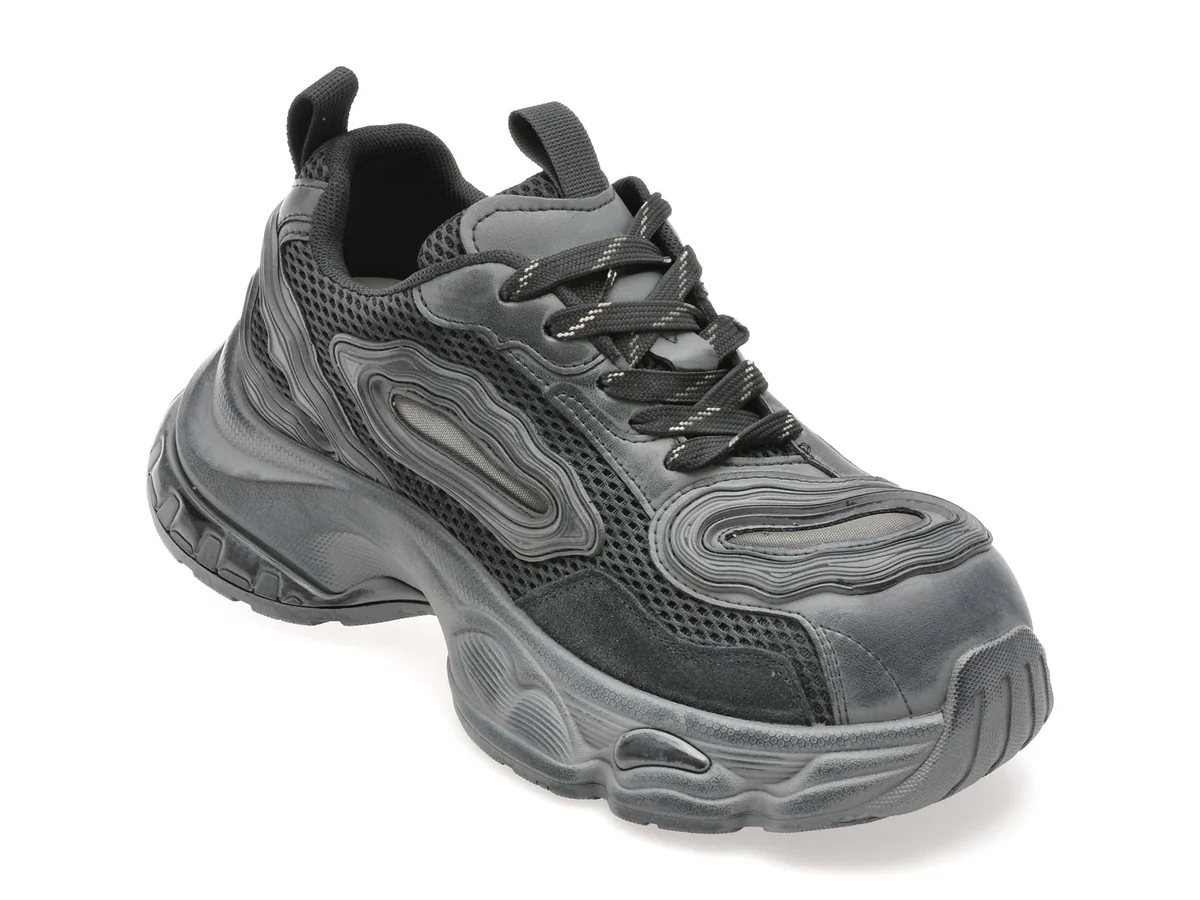Pantofi Sport Gryxx Negri, 1002, Din Material Textil
