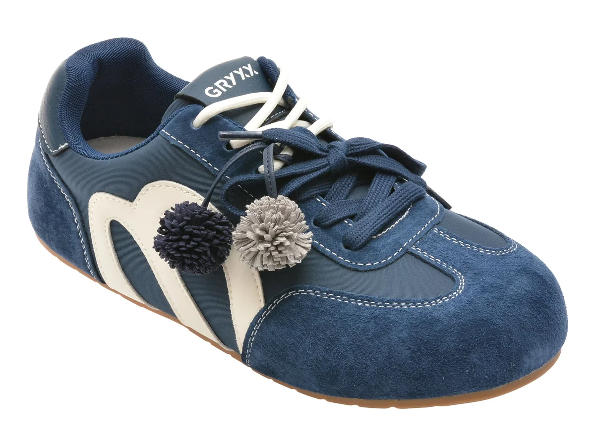 Pantofi Sport Gryxx Bleumarin, 1111, Din Piele Naturala