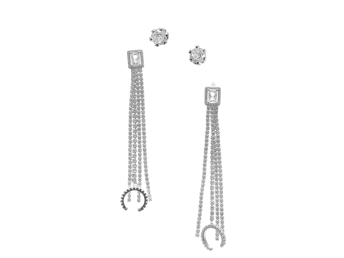 Cercei Aldo Argintii, Devendara 973, Din Metal