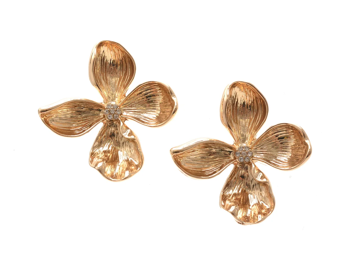 Cercei Aldo Aurii, Floraluxe 972, Din Metal