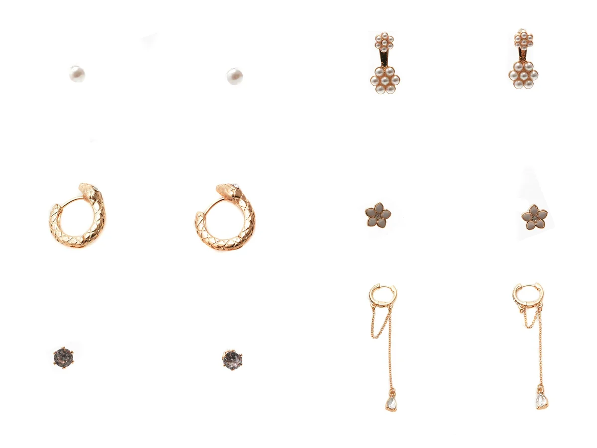 Cercei Aldo Aurii, Blossoms 972, Din Metal