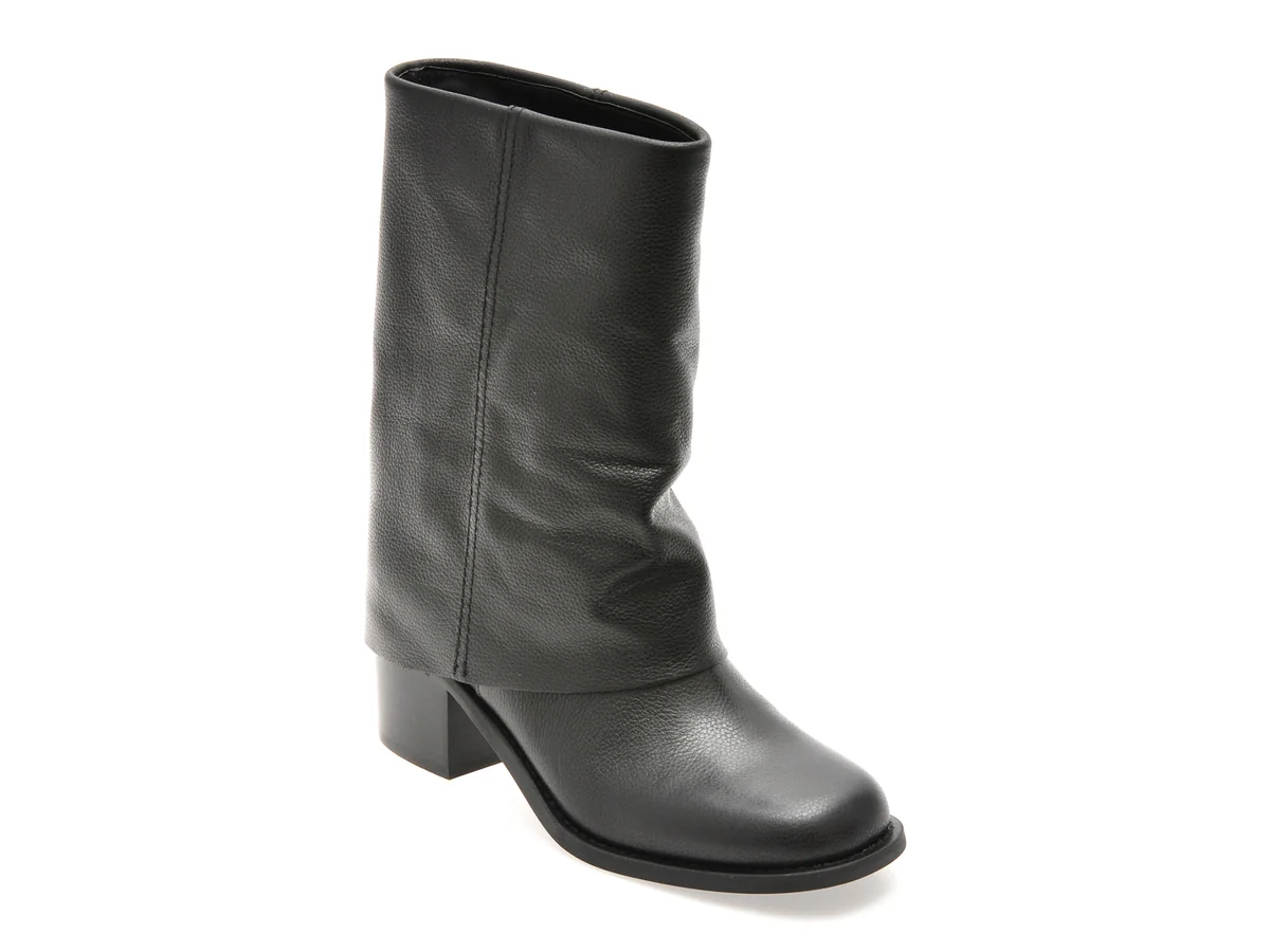 Ghete Aldo Negre, NOLYA 001, Din Piele Naturala