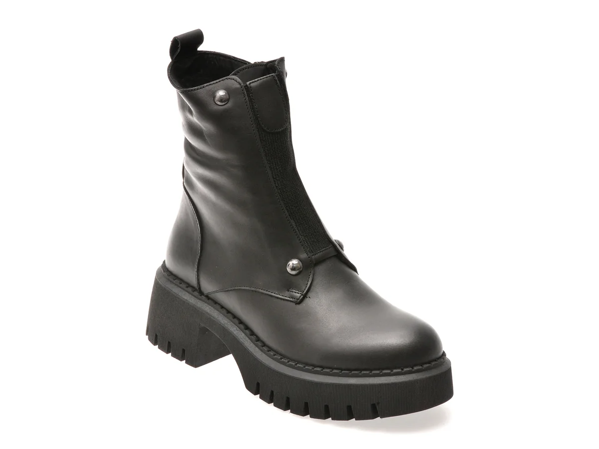 Ghete Molly Bessa Negre, 6298135, Din Piele Naturala