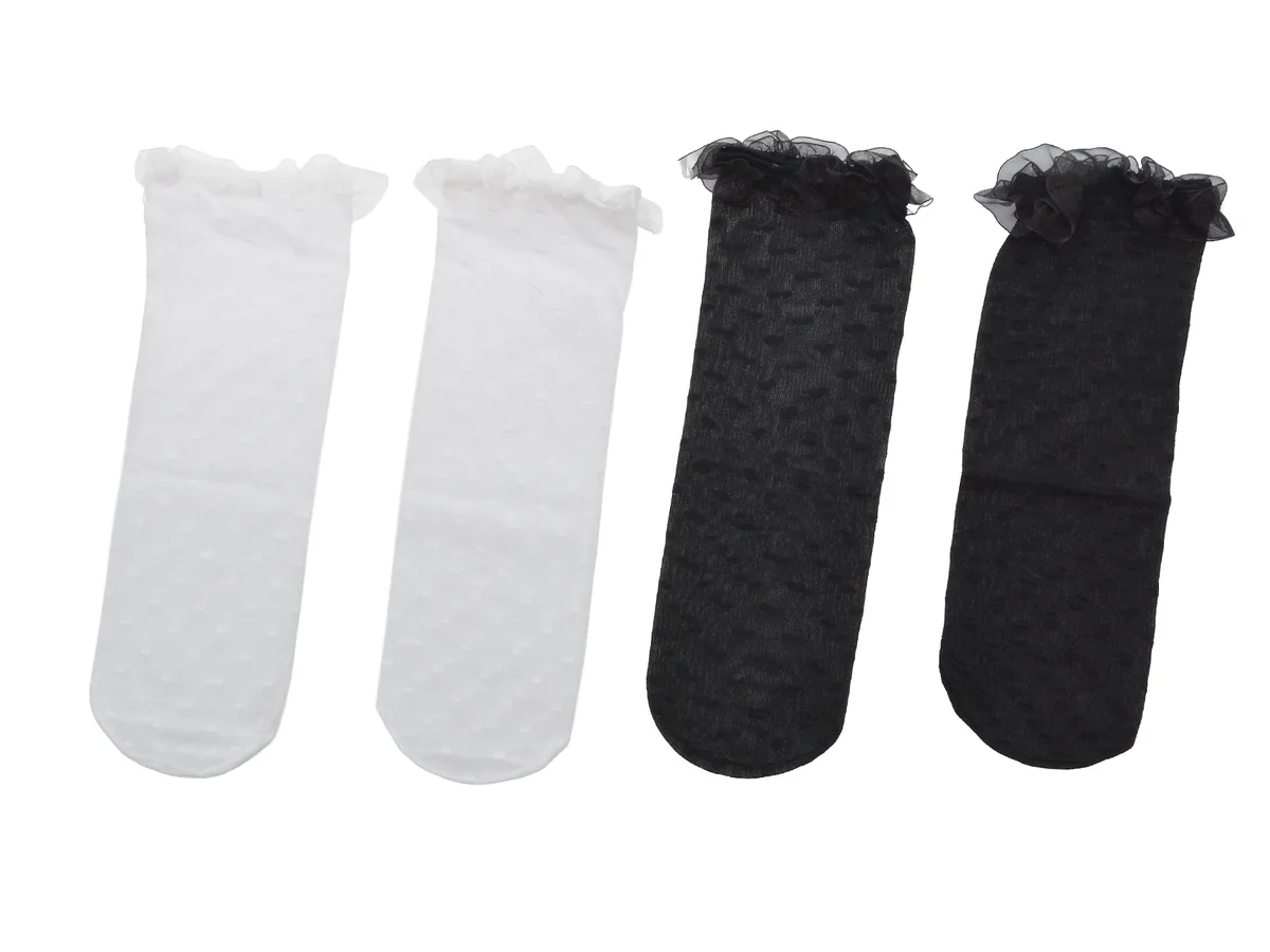 Șosete Aldo Alb-Negru, Polka Frill 003