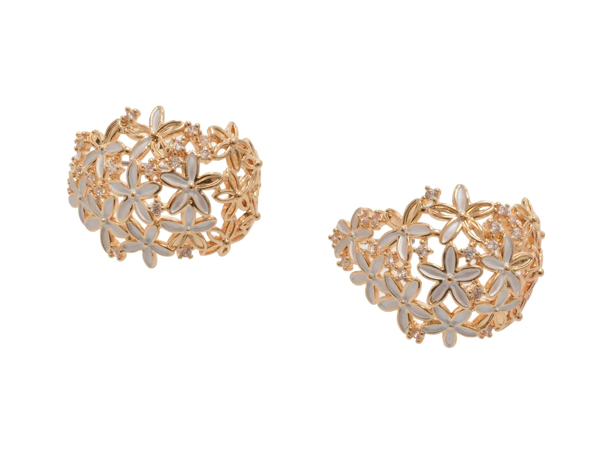 Cercei Aldo Aurii, Flowerpearl 102, Din Metal