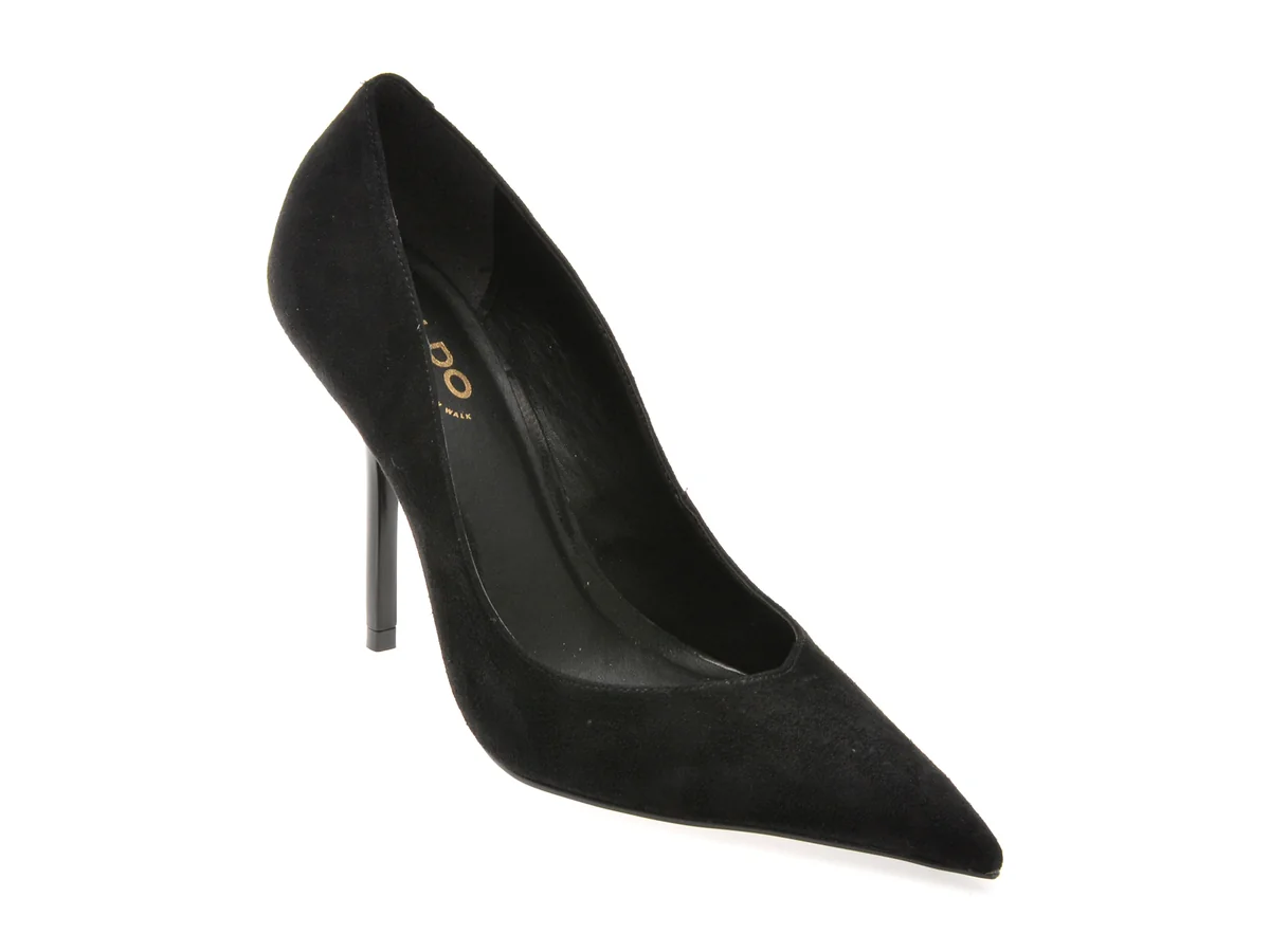 Pantofi Eleganți Aldo Negri, Emelie 001, Din Piele Întoarsă