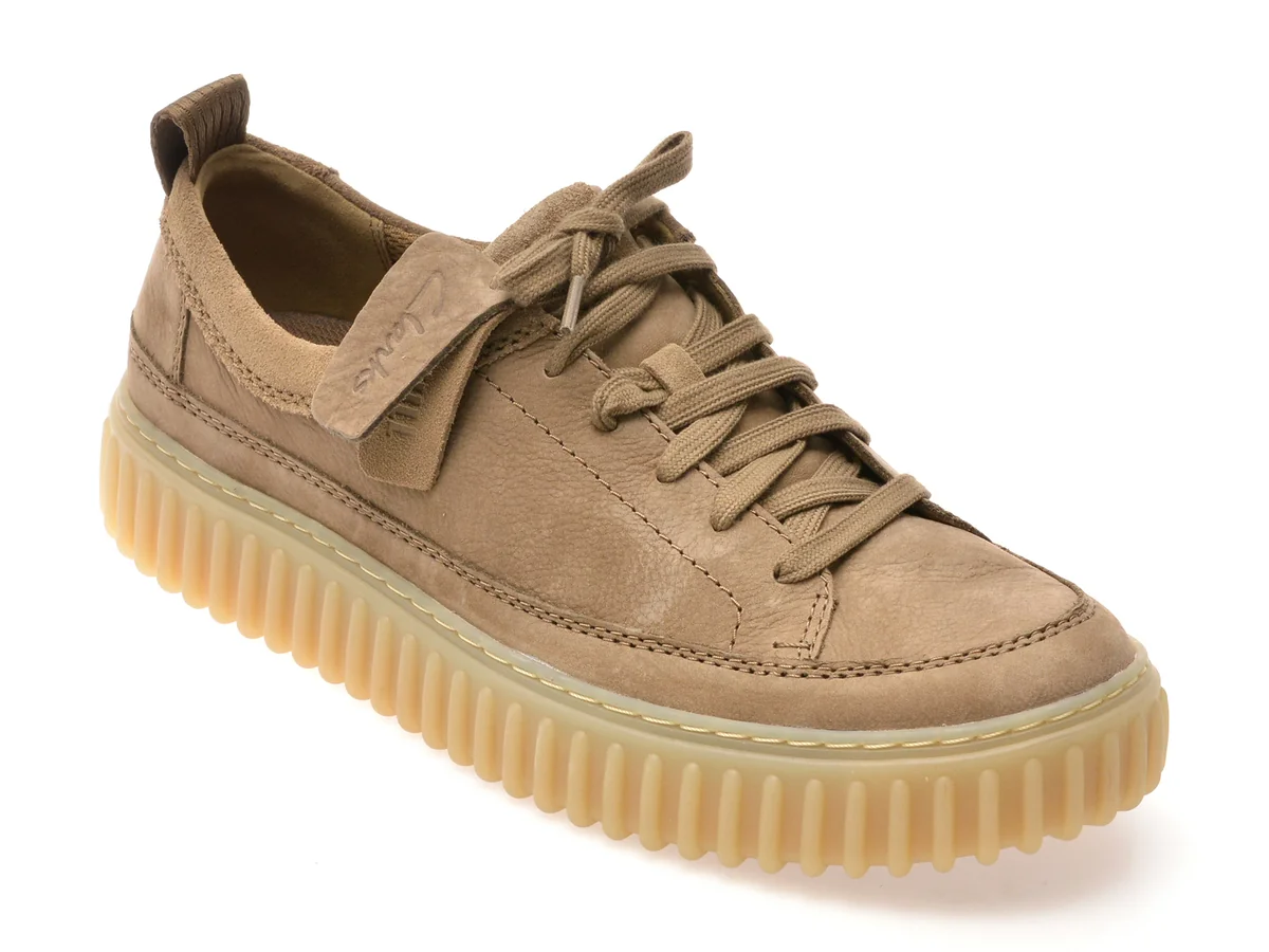 Pantofi Sport Clarks Gri, Torhill Lace, Din Năbuc