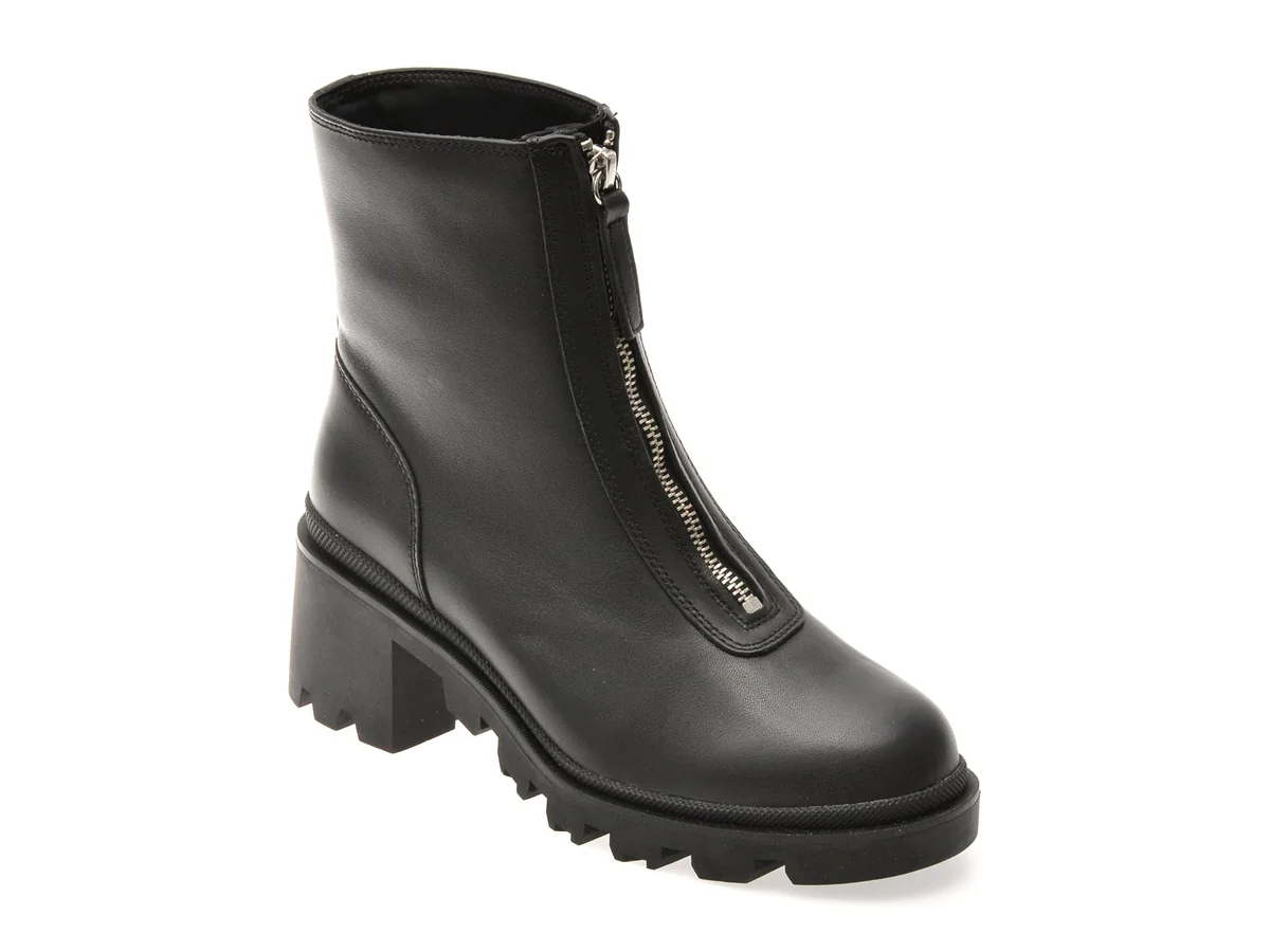 Ghete Aldo Negre, Merielle 001, Din Piele Naturală