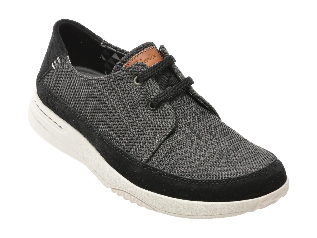 Pantofi Sport Clarks Negri, Easeway Lace, Din Material Textil