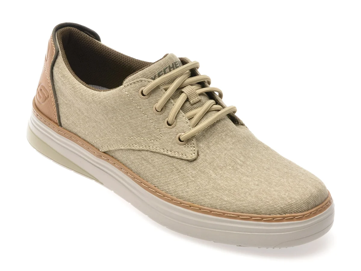 Pantofi Sport Skechers Kaki, Hyland, Din Material Textil