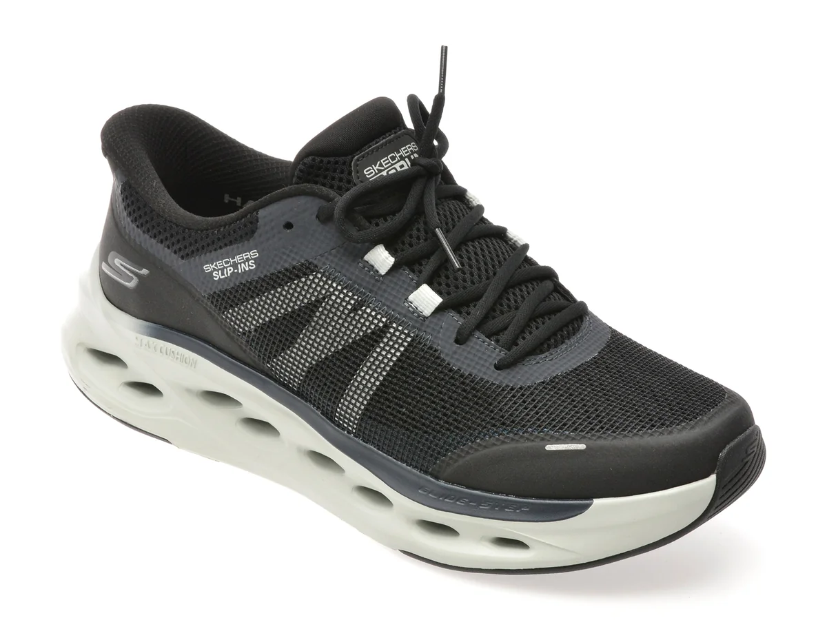 Pantofi Sport Skechers Negri, Max Cushioning Glide-Step, Din Material Textil