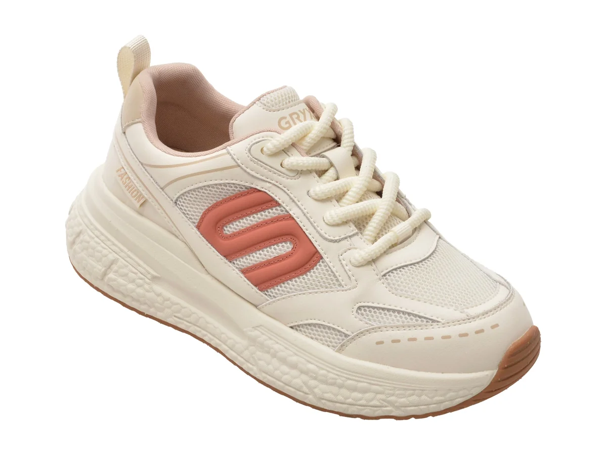 Pantofi Sport Gryxx Albi, 5155, Din Material Textil Și Piele Naturală