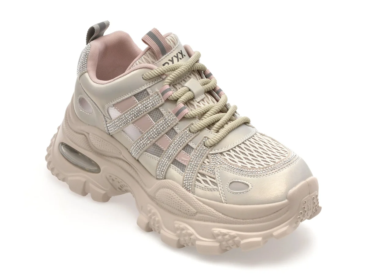 Pantofi Sport Gryxx Gri, 737, Din Material Textil Și Piele Naturală
