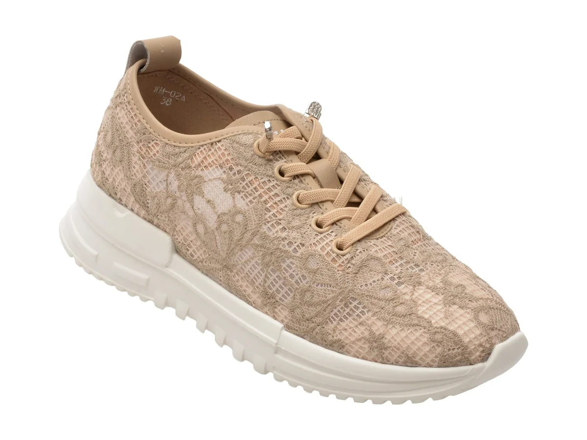 Pantofi Sport Flavia Passini Bej, WM02, Din Material Textil