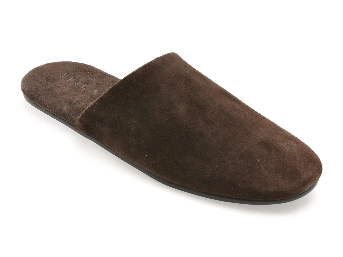 Papuci Epica Maro, 2513, Din Piele Întoarsă