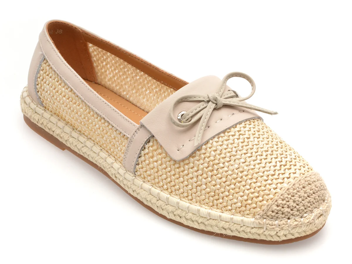 Pantofi Epica Bej, 2515, Din Material Textil