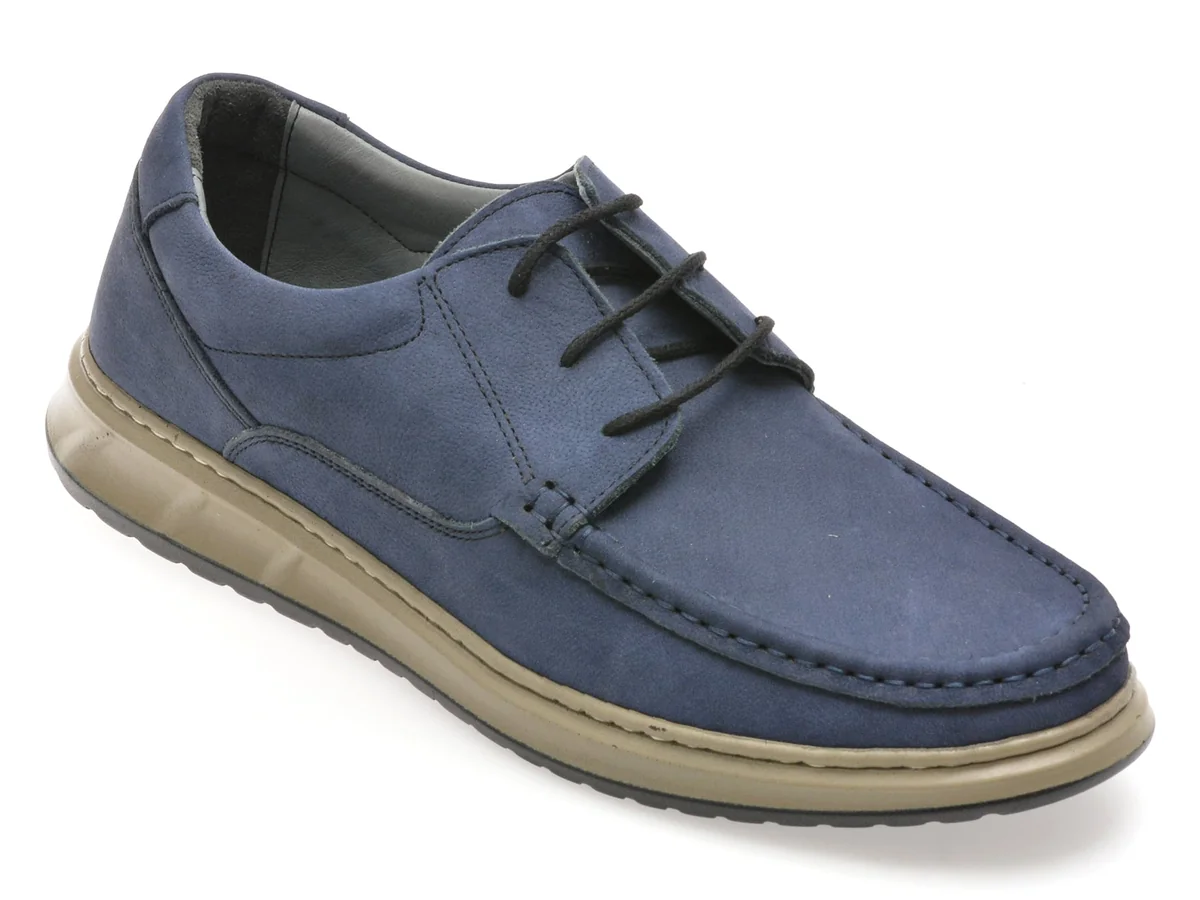 Mocasini Showman Bleumarin, SH4102, Din Năbuc