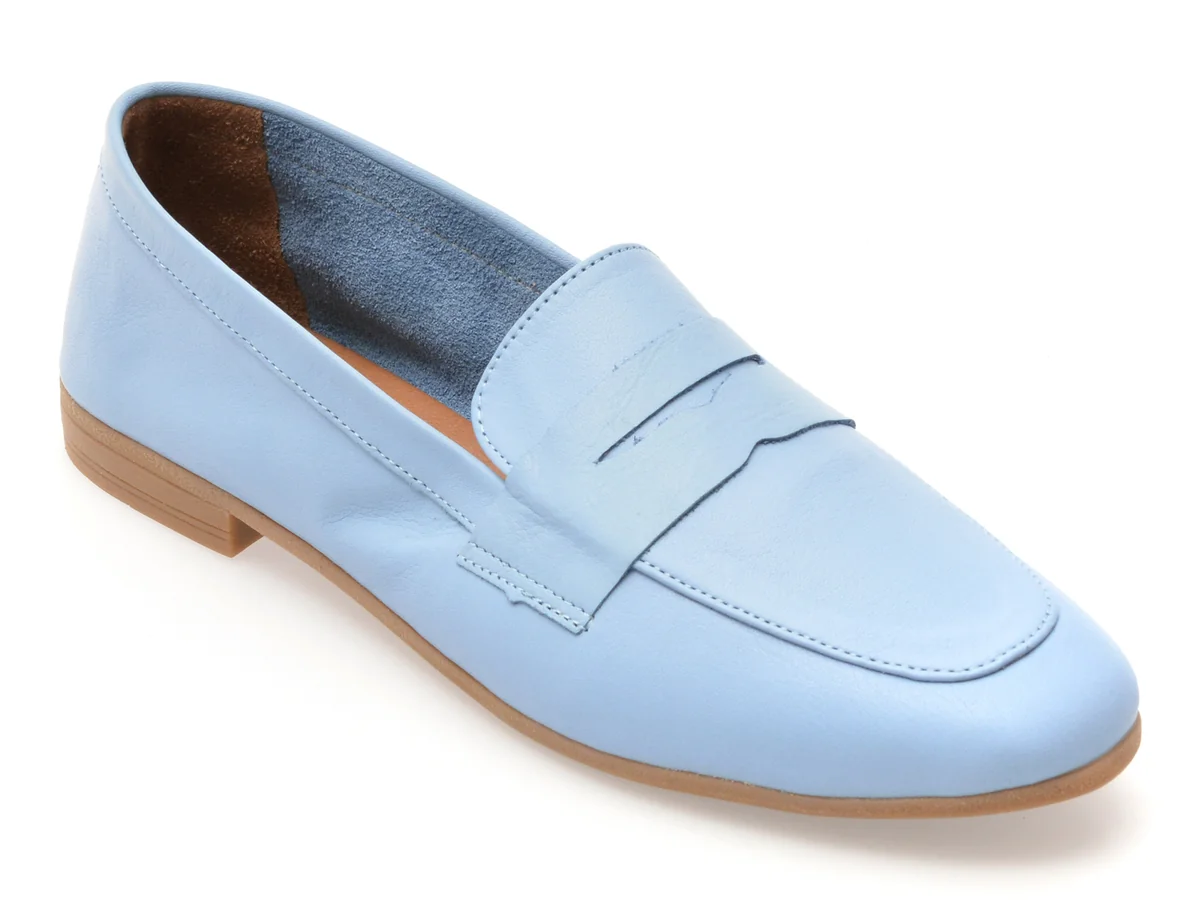 Mocasini Flavia Passini Albastri Sp14 Din Piele Naturală