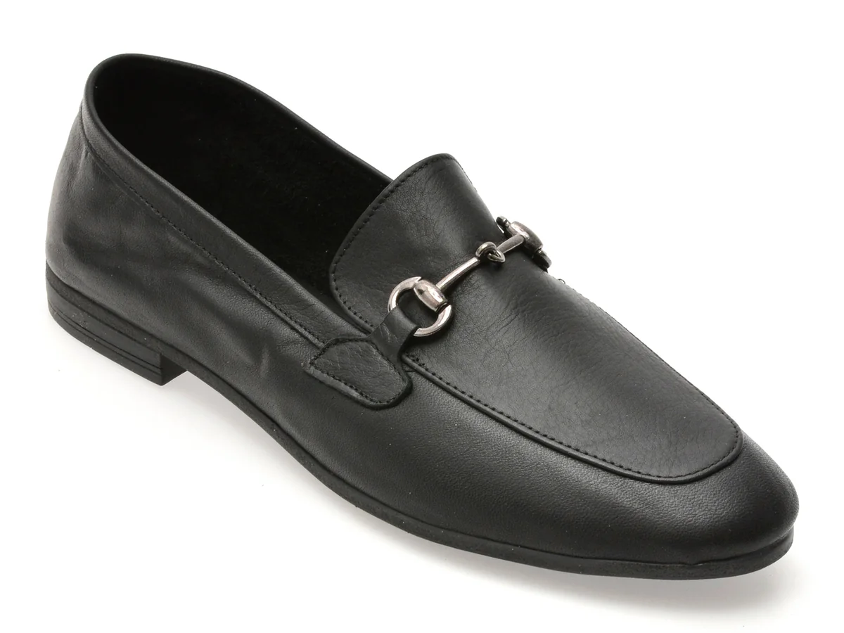 Mocasini Flavia Passini Negri GTB8 Din Piele Naturala