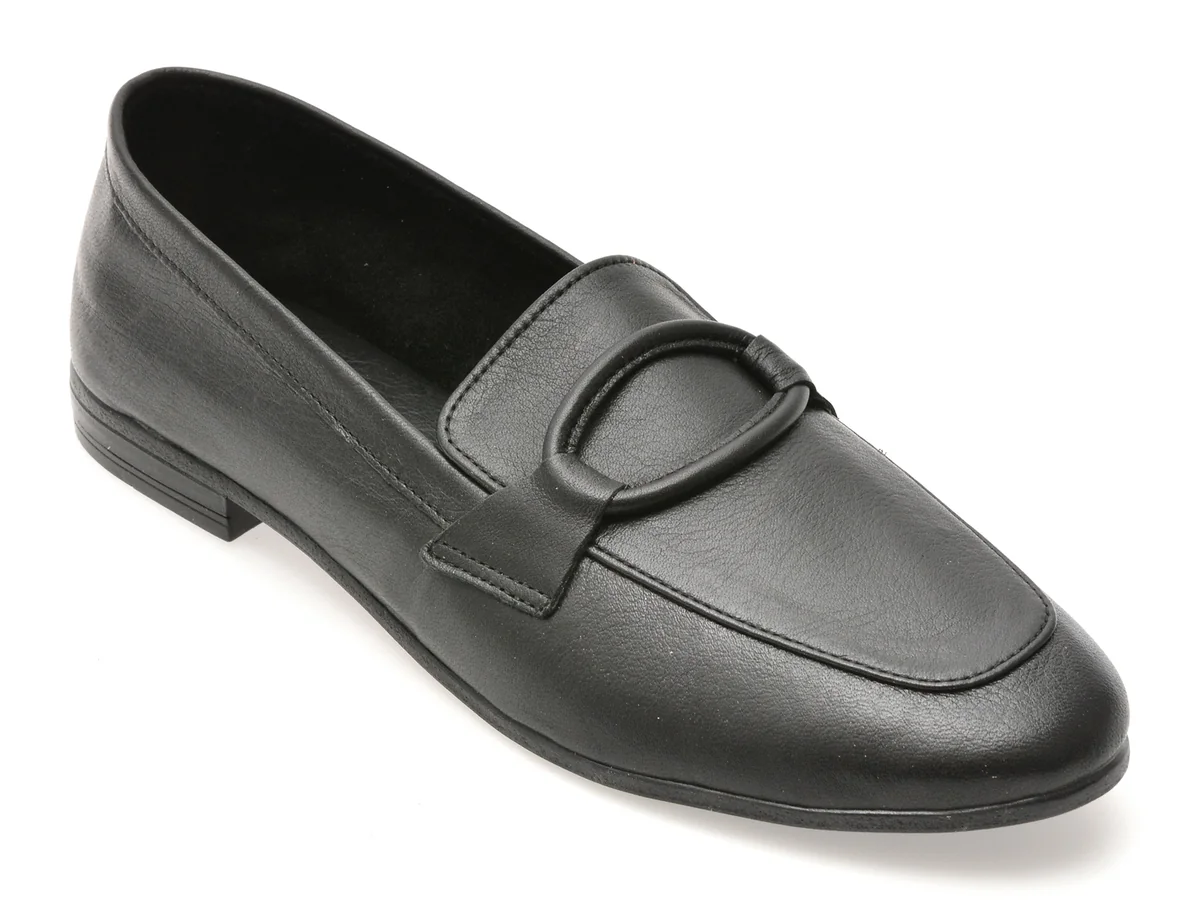 Mocasini Flavia Passini Negri, Lt1, Din Piele Naturala