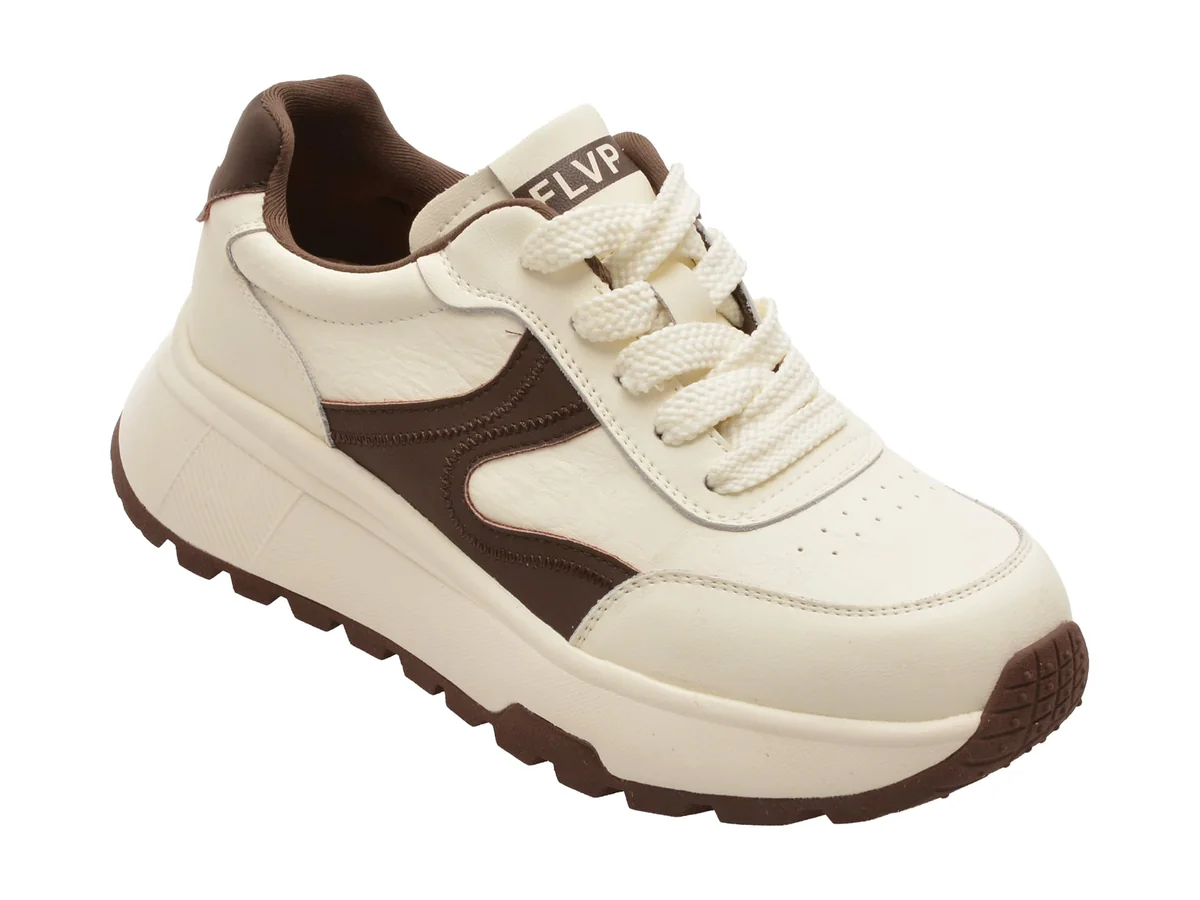 Pantofi Sport Flavia Passini Albi 811 Din Piele Naturala