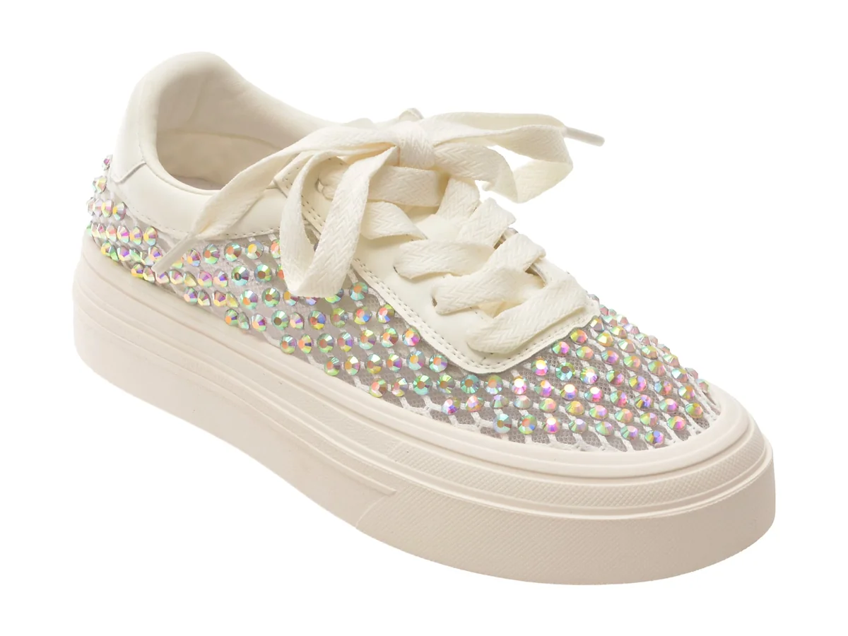 Pantofi Sport Flavia Passini Albi, 828, Din Material Textil