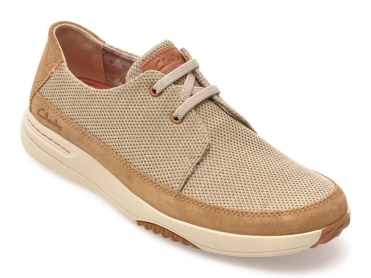 Pantofi Sport Clarks Gri, Easeway Lace, Din Material Textil