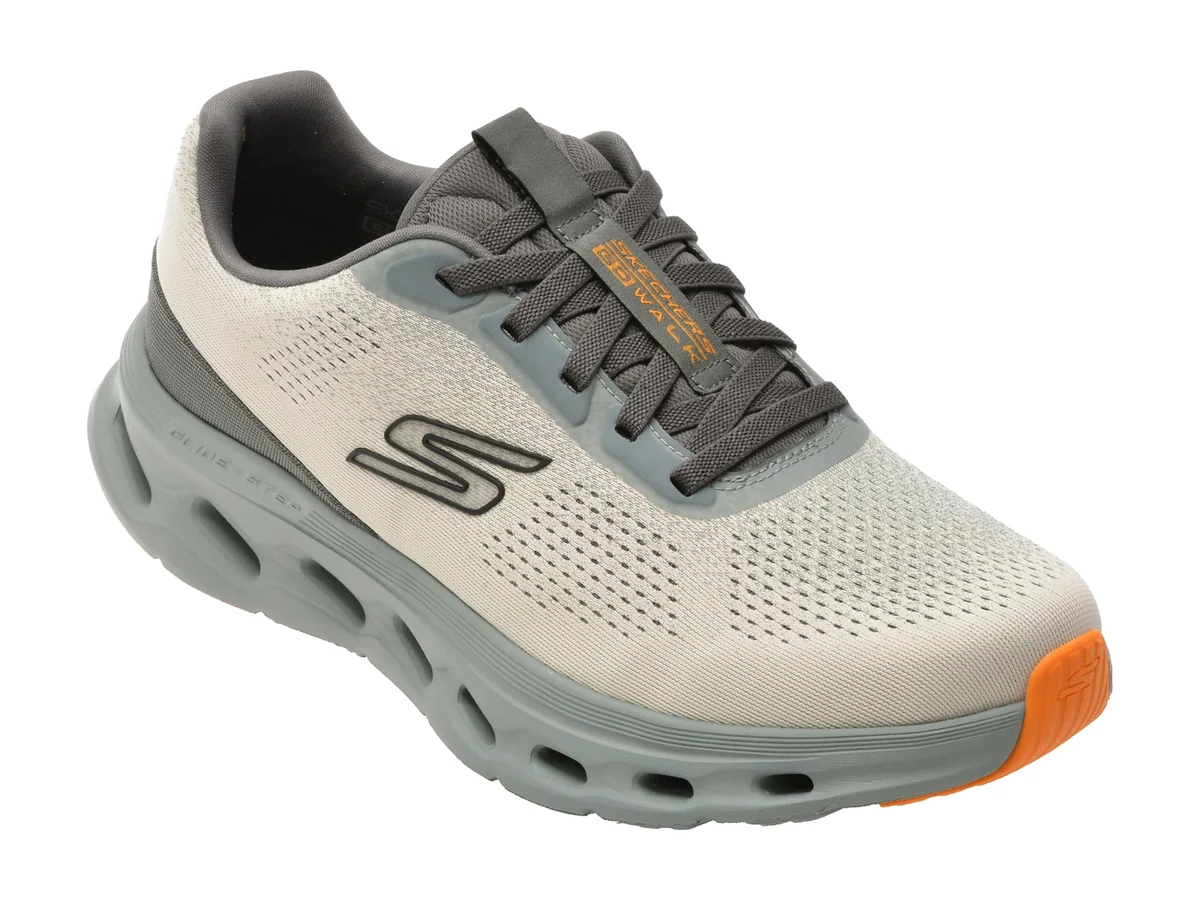 Pantofi Sport Skechers Gri, Go Walk Glide-Step 2.0, Din Material Textil