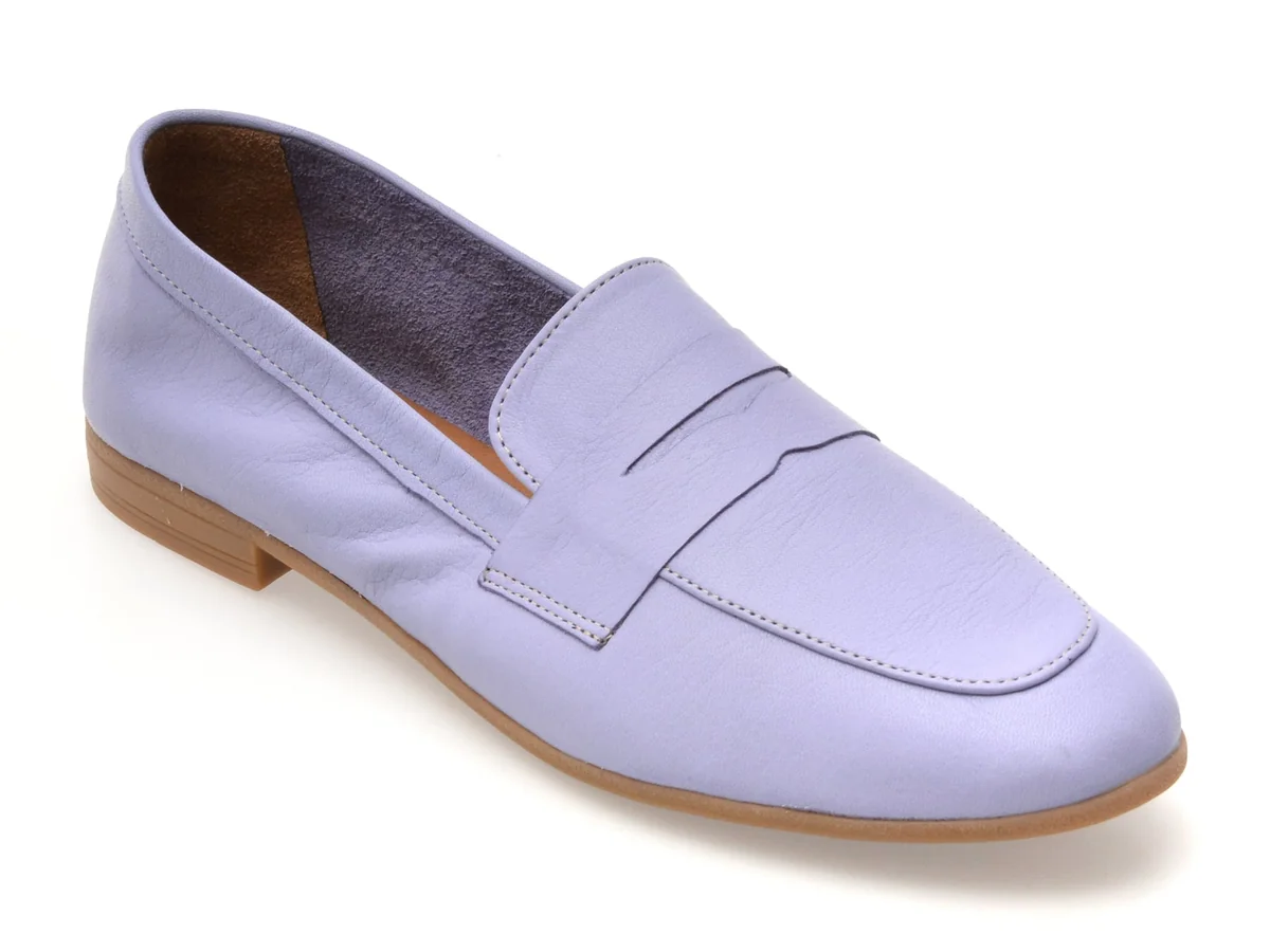 Mocasini Flavia Passini Mov, SP14, Din Piele Naturala