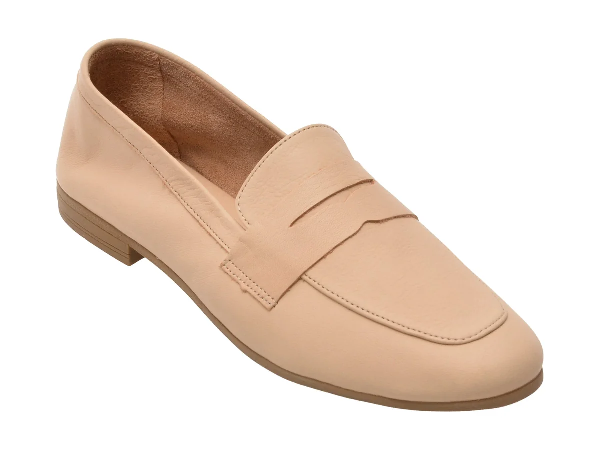Mocasini Flavia Passini Nude, SP14, Din Piele Naturala