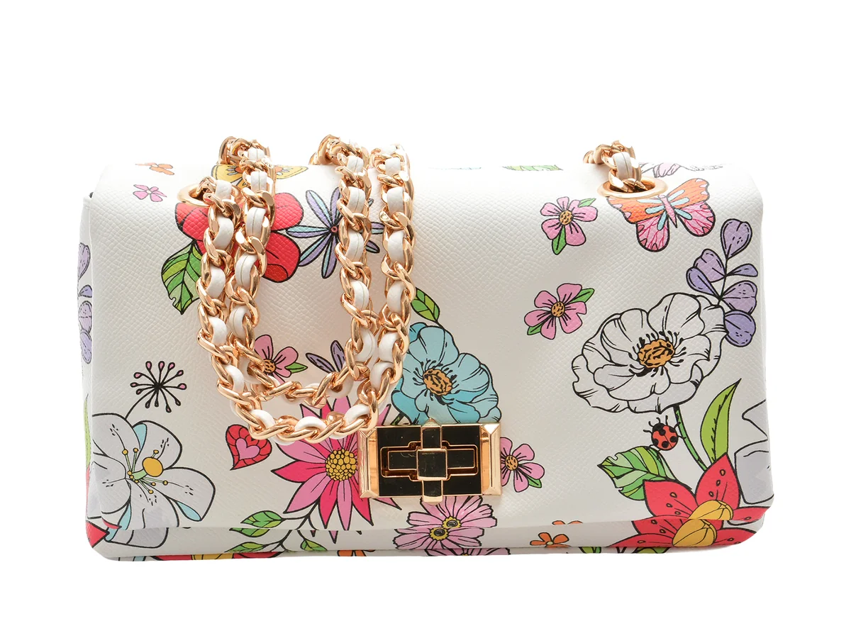 Geanta Aldo Alb, Petalbloom 138, Din Piele Ecologică