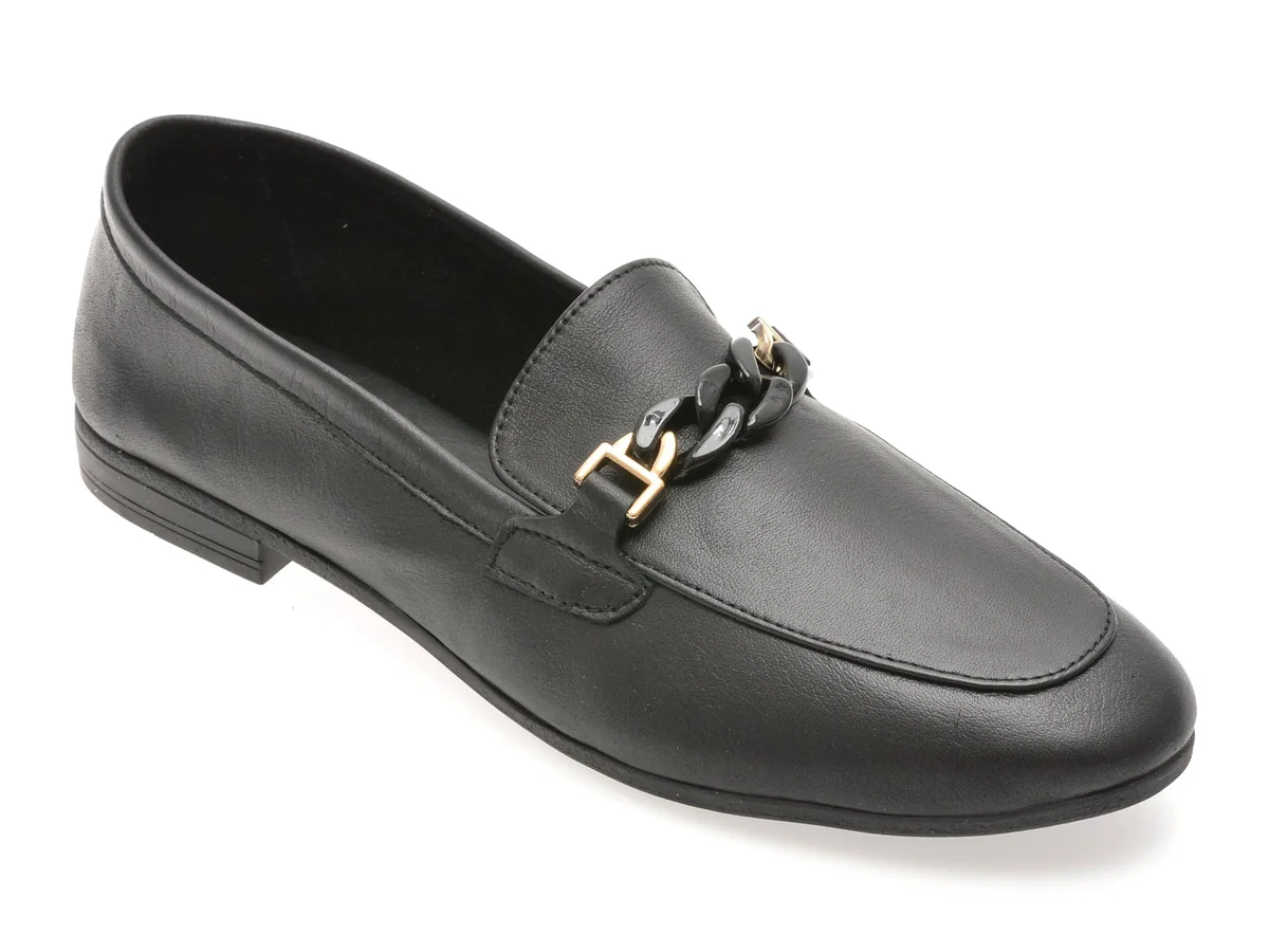 Mocasini Flavia Passini Negri, CB4, Din Piele Naturala