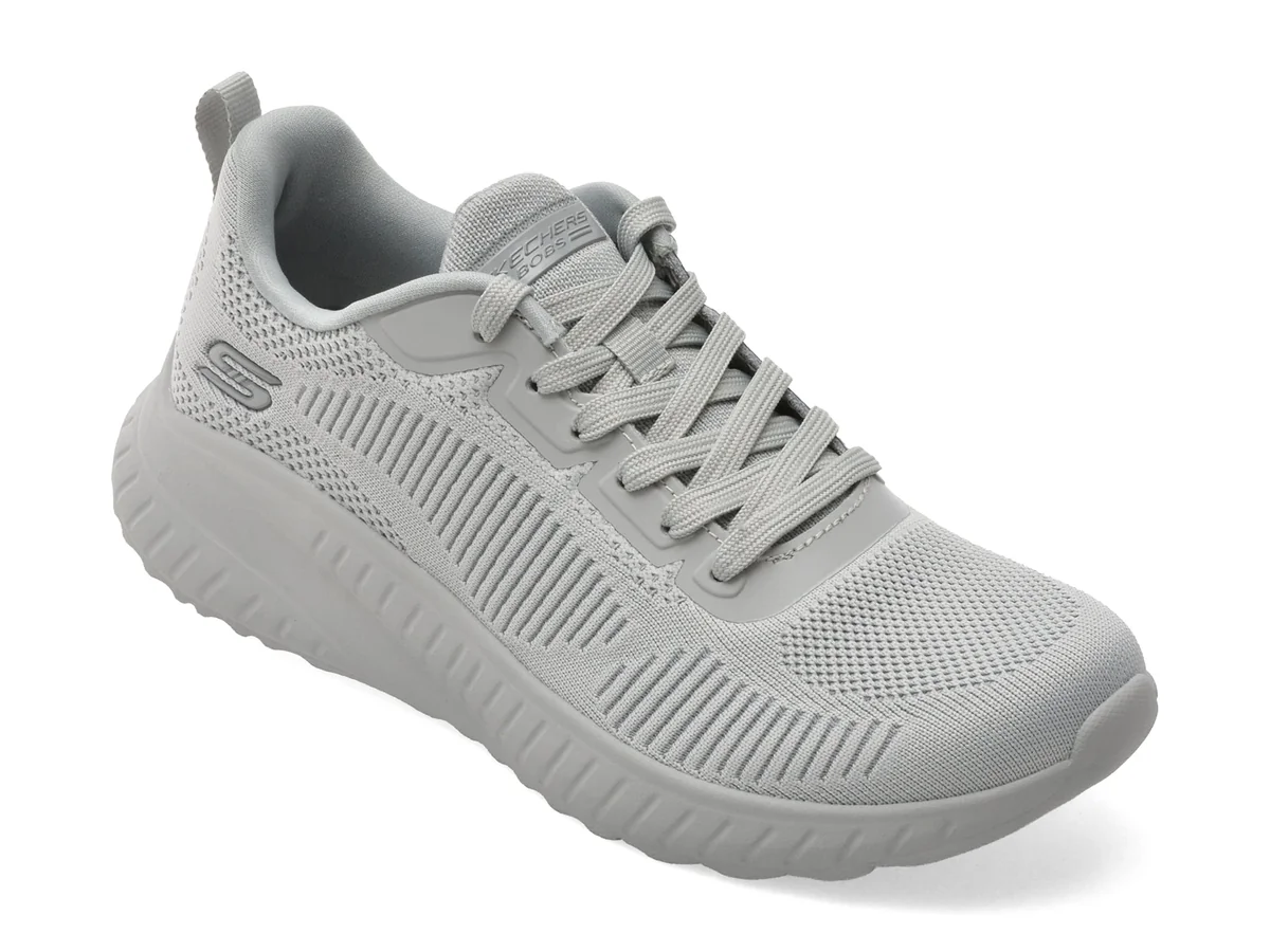 Pantofi Sport Skechers Gri, Bob SQUAD Chaos, Din Material Textil