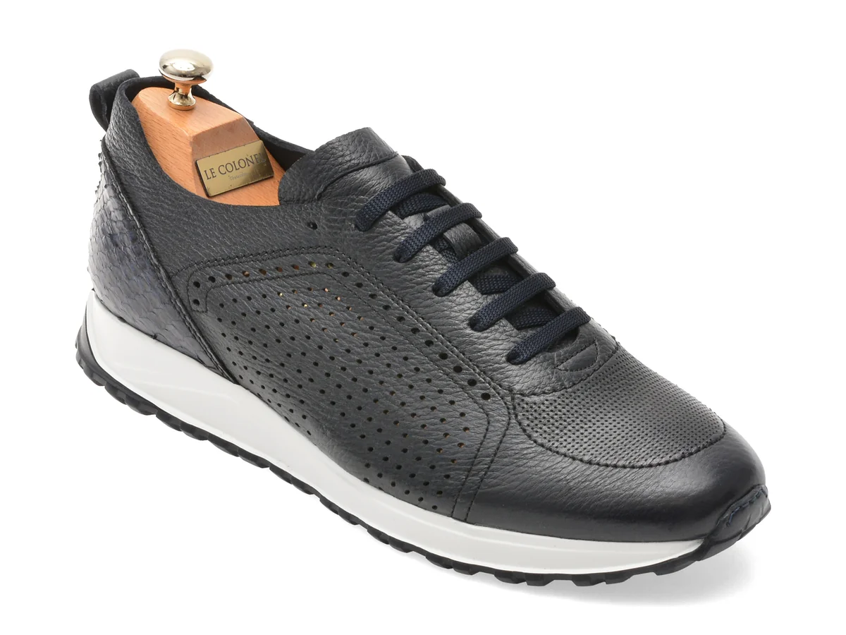 Pantofi Sport Le Colonel Bleumarin, 48942, Din Piele Naturala
