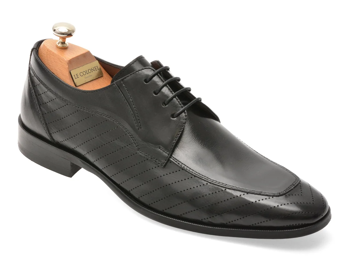 Pantofi Eleganți Le Colonel Negri, 484113, Din Piele Naturală