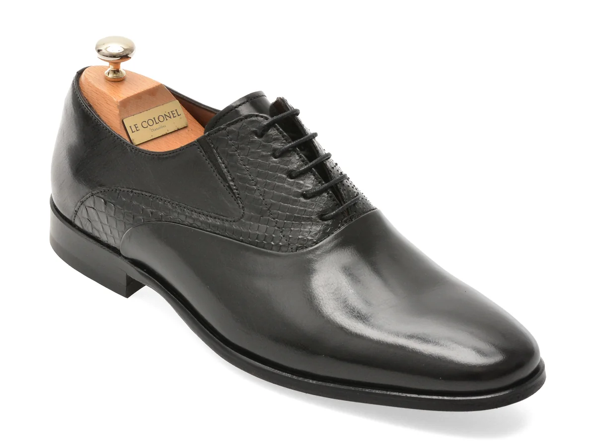 Pantofi Eleganți Le Colonel Negri, 60012, Din Piele Naturală