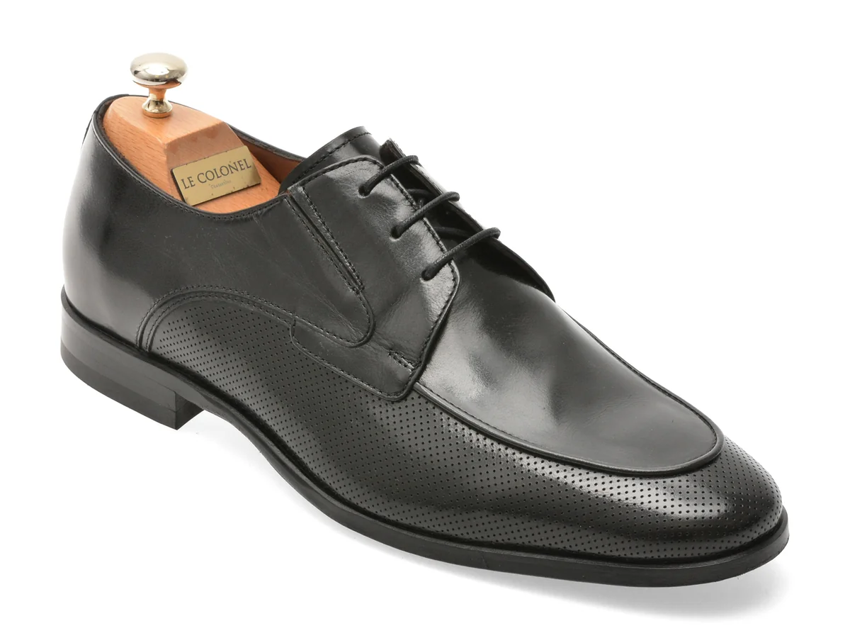 Pantofi Eleganți Le Colonel Negri, 60038, Din Piele Naturală