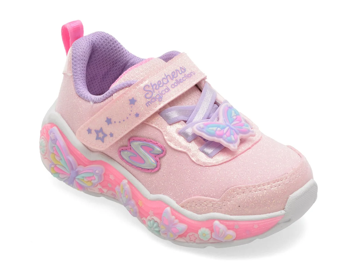 Pantofi Sport Skechers Roz, Lil Butteryfly Bliss, Din Material Textil