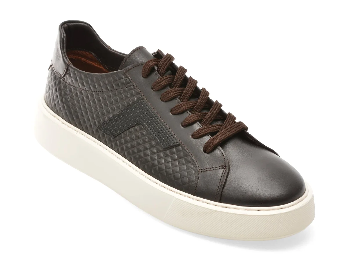 Pantofi Sport Bite The Bullet Maro, WB006, Din Piele Naturală