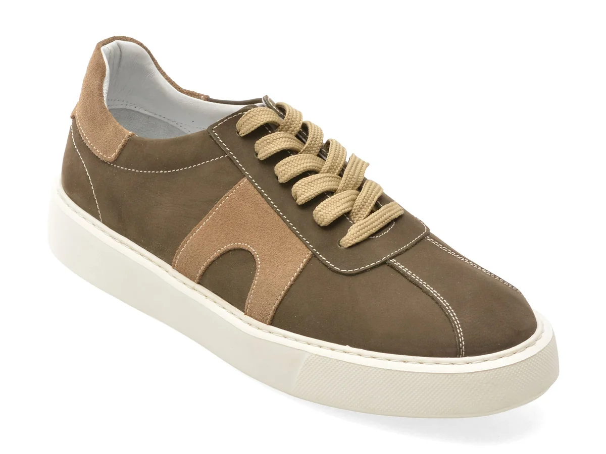 Pantofi Sport Bite The Bullet Gri, WB003, Din Piele Naturala