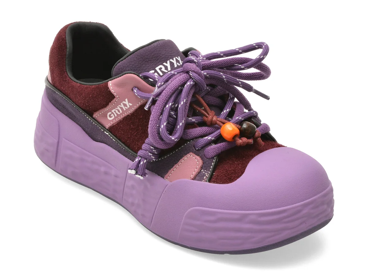 Pantofi Sport Gryxx Vișinii, 90525, Din Piele Naturală
