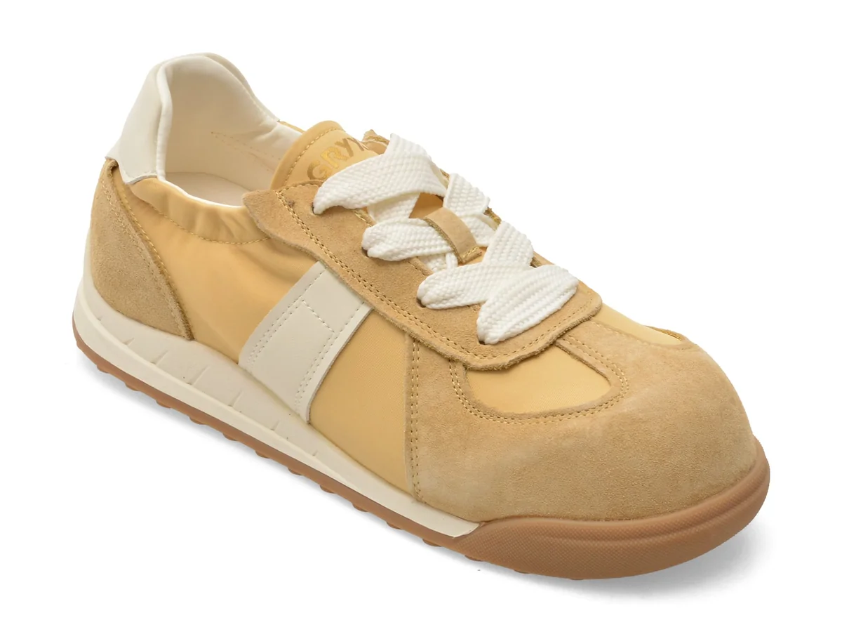 Pantofi Sport Gryxx Galbeni, 2679, Din Material Textil