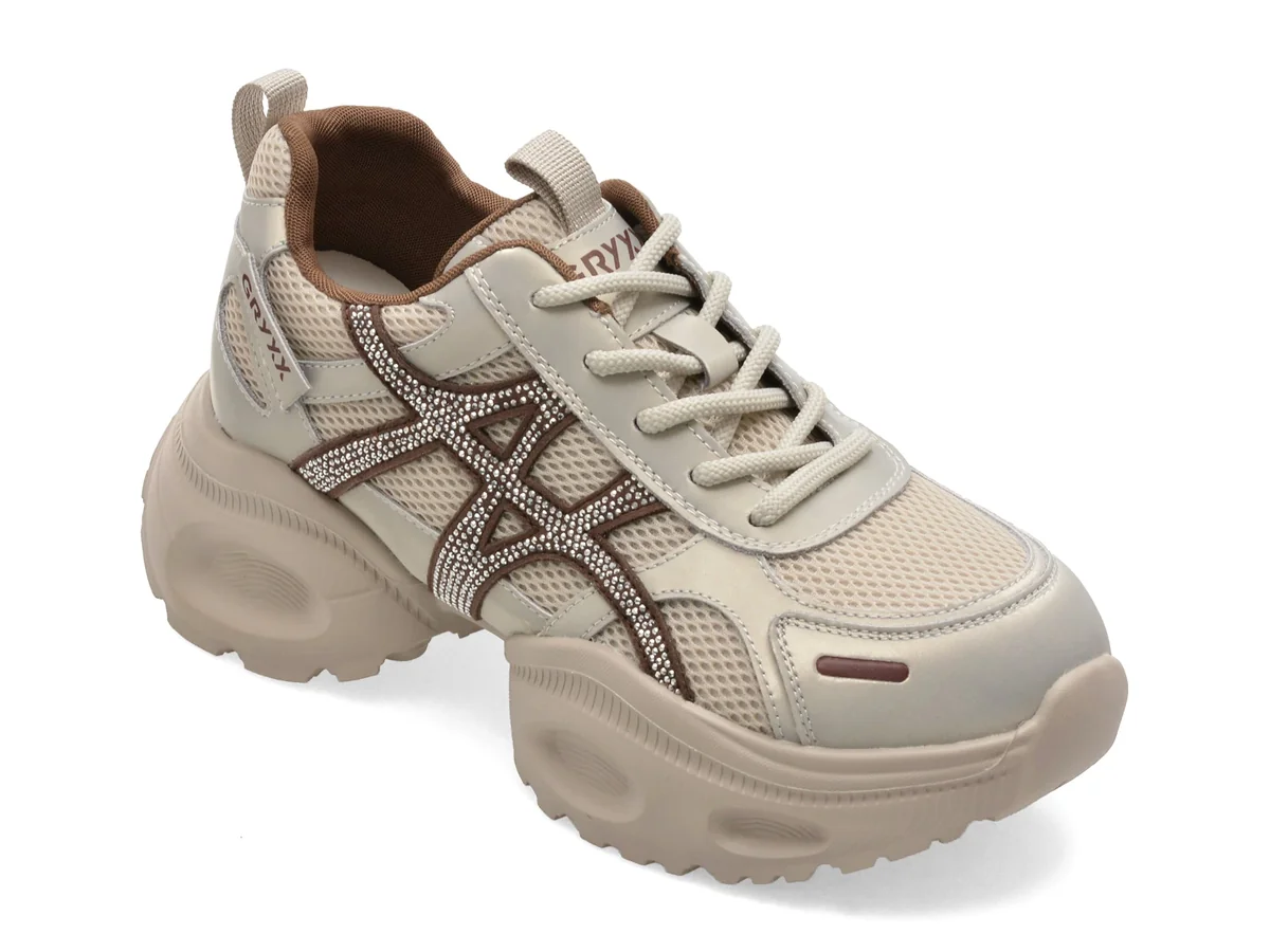 Pantofi Sport Gryxx Argintii, 2826, Din Material Textil